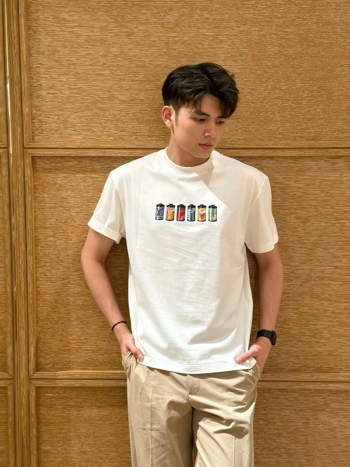 Louis Vuitton/Louis Vuitton Film Jar Printed Short Sleeves